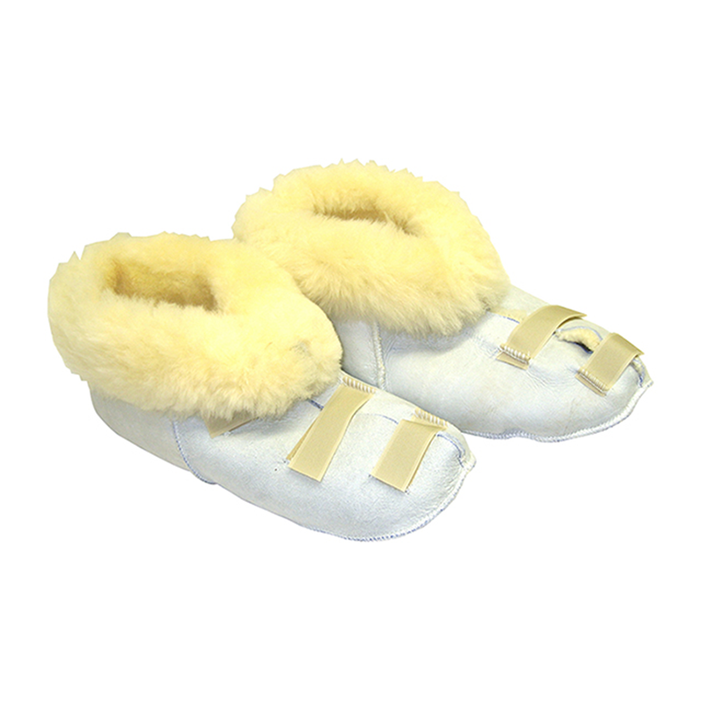 Sheepskin Ranch Medical Slippers - Open Toe