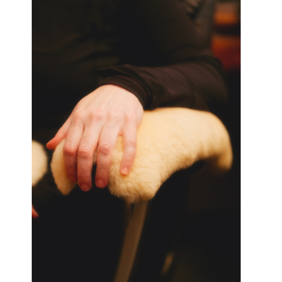 Sheepskin Ranch Wheelchair Arm Rest Cover