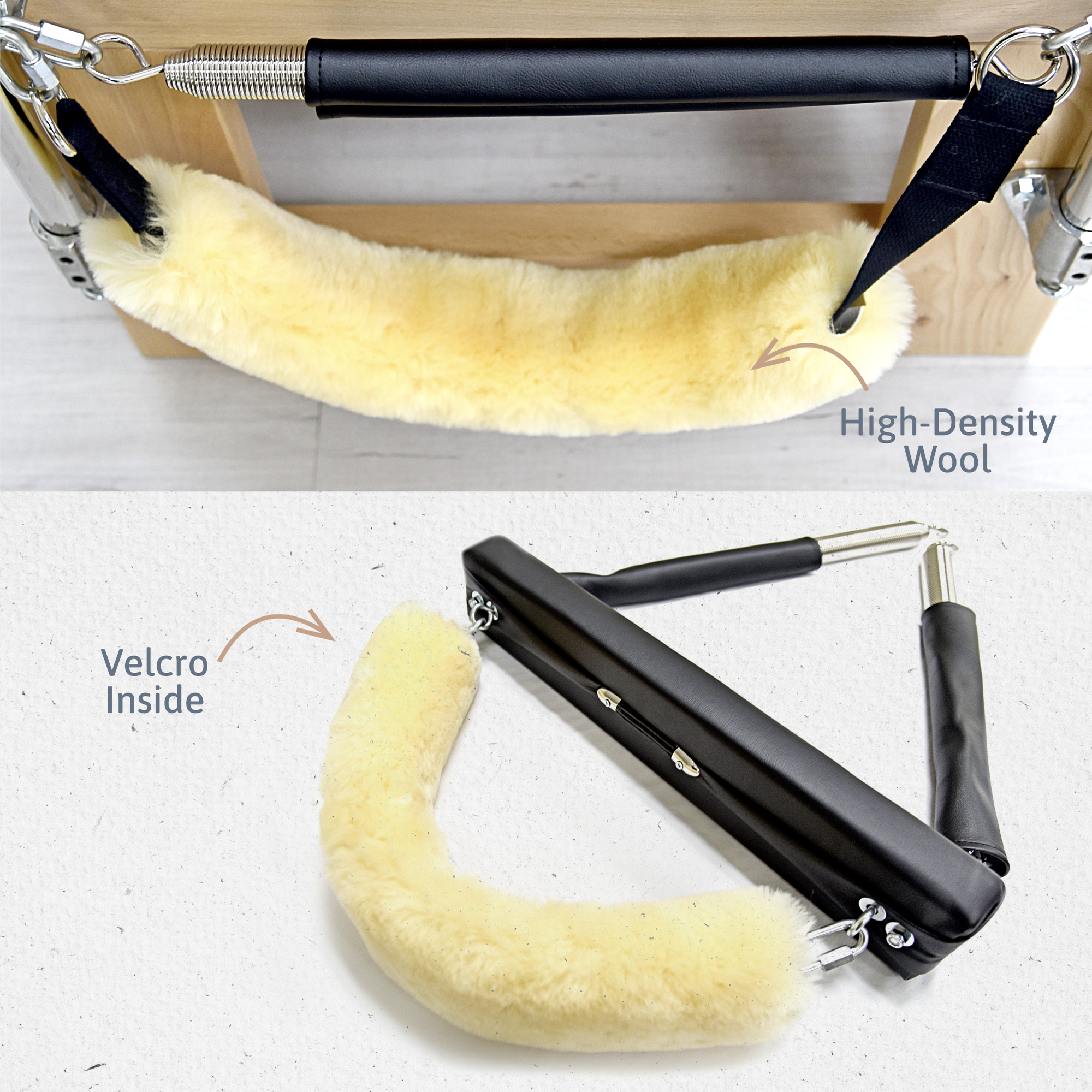 Fuzzies Luxury Sheepskin Strap Covers